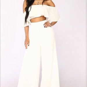 NWT White Two Piece Set